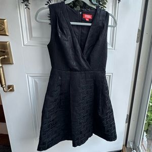 Black jacquard dress